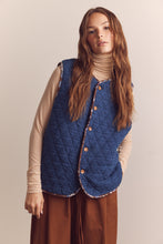 Load image into Gallery viewer, Wool blend shepherd reversible vest
