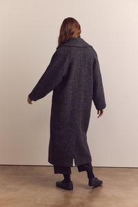 Wool blend maxi coat