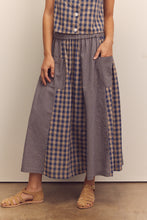 Load image into Gallery viewer, Cotton gingham panel shirts
