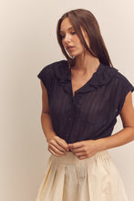 Load image into Gallery viewer, Ruffled collar blouse
