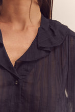 Load image into Gallery viewer, Ruffled collar blouse
