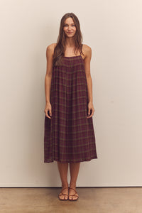 Pleated knee cami dress