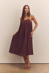 Pleated knee cami dress
