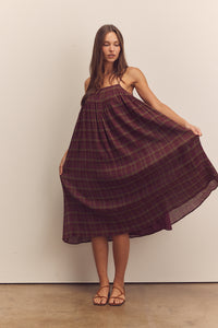 Pleated knee cami dress