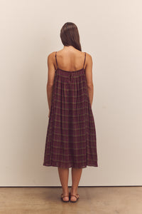 Pleated knee cami dress
