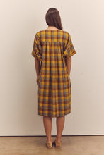 Load image into Gallery viewer, Wide shirring sleeve knee dress
