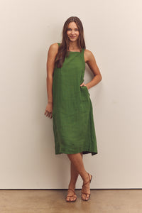 Back tied strap dress