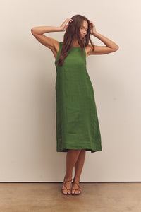 Back tied strap dress