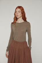 Load image into Gallery viewer, Wool blend lightweight knit top
