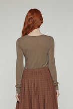 Load image into Gallery viewer, Wool blend lightweight knit top
