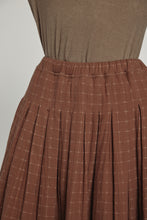 Load image into Gallery viewer, Pleated waist tie skirt
