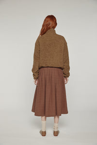 Wool high-neck bomber jacket