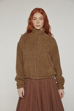 Load image into Gallery viewer, Wool high-neck bomber jacket
