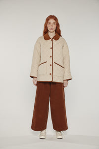 Reversible quilted cotton jacket