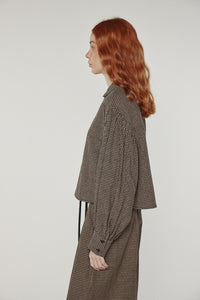 Volume sleeve blouse