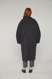 Cocoon sleeve maxi coat