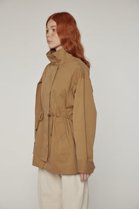 Tie waist utility jacket