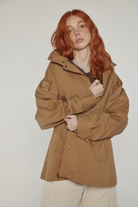 Tie waist utility jacket