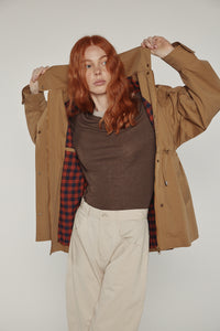 Tie waist utility jacket