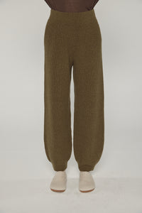 Cashmere wool blend sweater pants