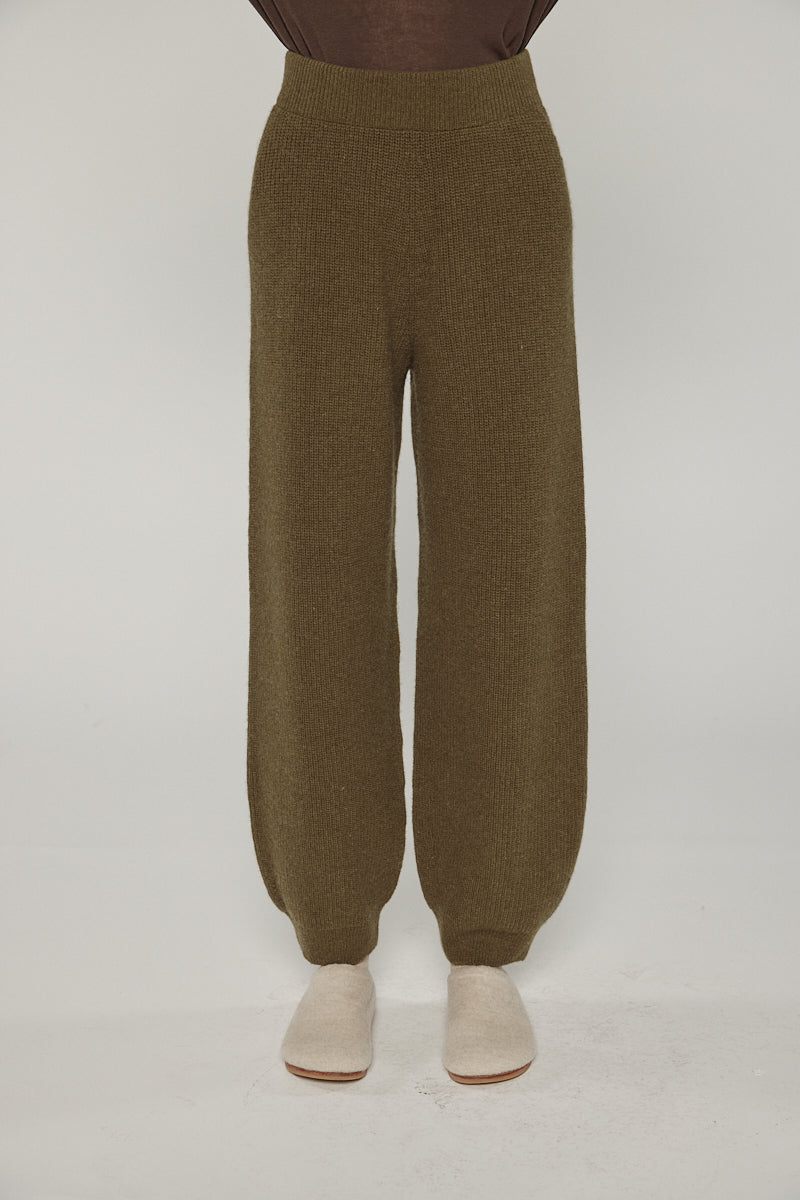 Cashmere wool blend sweater pants