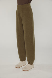 Cashmere wool blend sweater pants