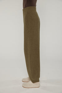 Cashmere wool blend sweater pants
