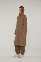 Load image into Gallery viewer, Wool high-neck maxi coat
