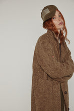 Load image into Gallery viewer, Wool high-neck maxi coat
