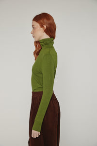 Wool blend lightweight turtleneck
