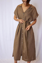 Load image into Gallery viewer, Button down linen shirts dress
