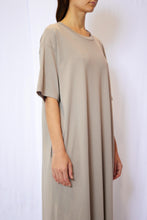 Load image into Gallery viewer, Garment dye half sleeve  t shirt maxi dress
