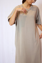Load image into Gallery viewer, Garment dye half sleeve  t shirt maxi dress
