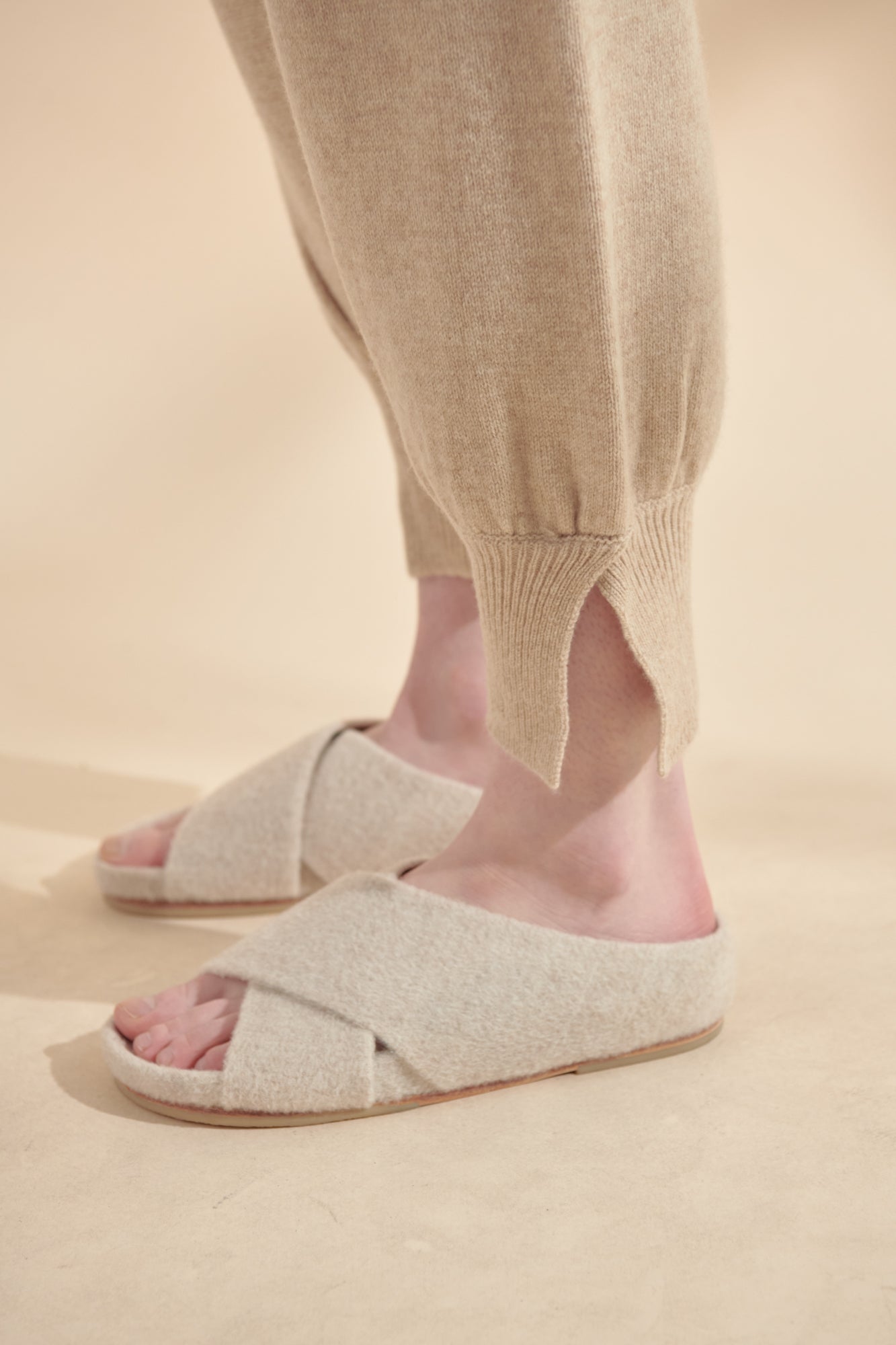Cashmere wool blend sweater jogger pants – amente