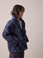 Load image into Gallery viewer, Denim patch quilt jacket
