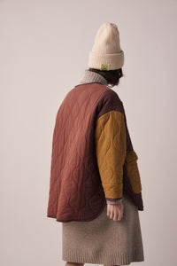 Cotton patch quilted jacket