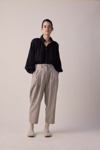 Taped ankle wool pants