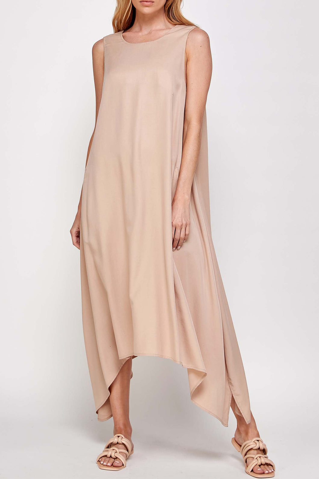 Hanky hem midi dress