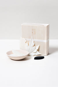 Wooden Box Set of 6 With Incense Mat and Dish