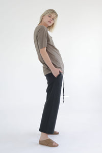 Garment dye french terry baggy sweatpants