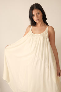 Low back tencel cami dress