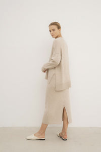 Cashmere wool blended sweater cardigan