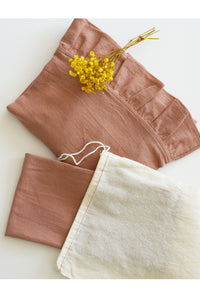 Cotton ruffle apron & dish cloth set