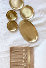 Load image into Gallery viewer, brass oval tray: small
