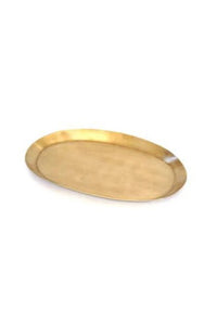 brass oval tray: small