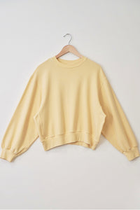 Garment dye cotton sweatshirt